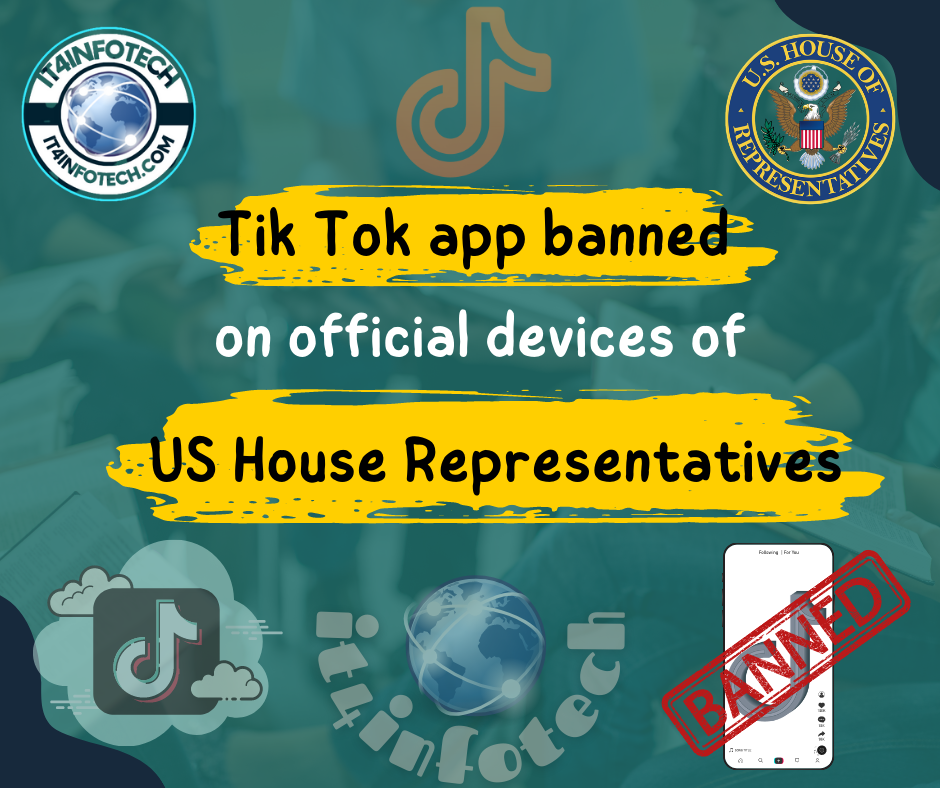 Tik Tok Ban by the US House of Representatives