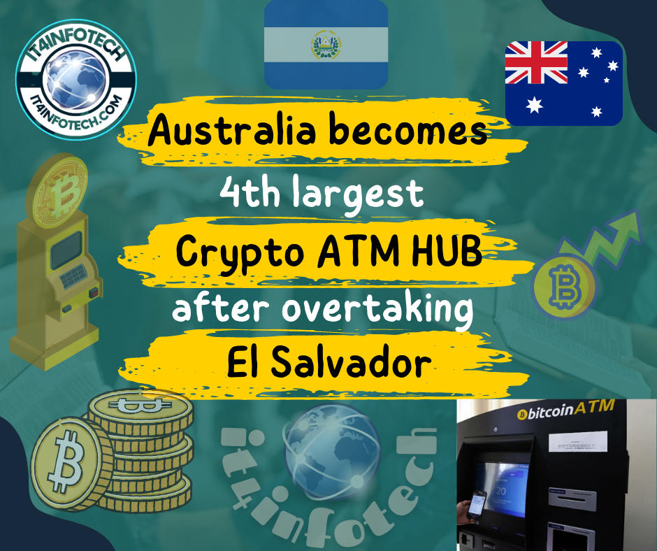 Australia Becomes 4th in Crypto ATM's